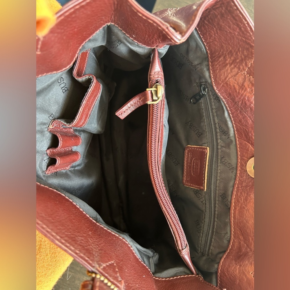 Authentic VINTAGE BUSBY & FOX Leather Purse - Picture 5 of 8